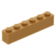 LEGO kocka 1x6, középsötét testszínű (3009)